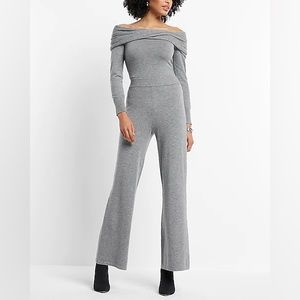 Super High Waisted Supersoft Sweater Wide Leg Pant- Express